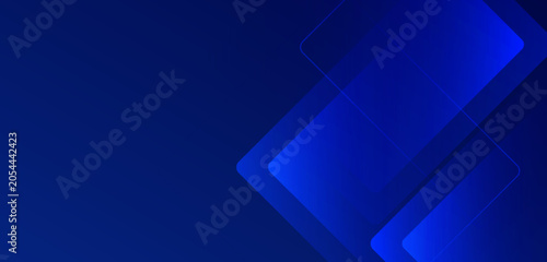 Minimalist navy blue geometric composition with overlapping angular layers.