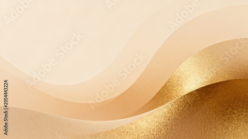 Abstract golden wave design