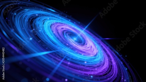 Abstract spiral light pattern
