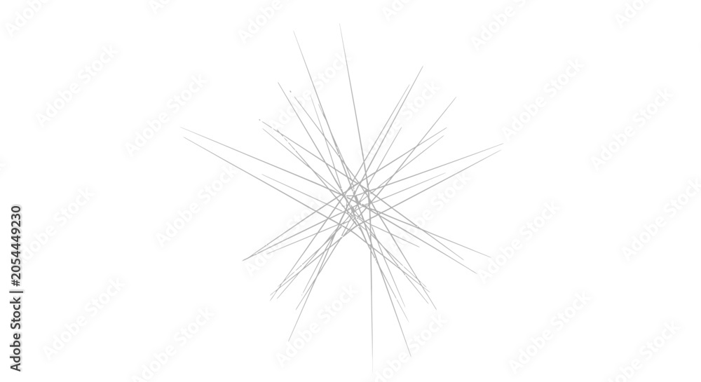 Fototapeta premium Abstract Geometric Starburst Pattern with Thin Grey Lines