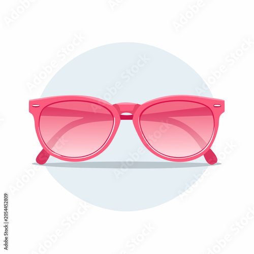 Pink Sunglasses Illustration