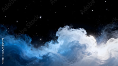 Cosmic nebula with stars