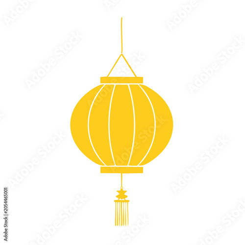 Yellow Paper Lantern Icon