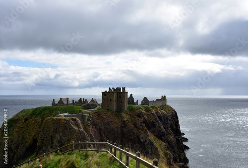 Scottish Coastal Fortress on Rocky Promontory