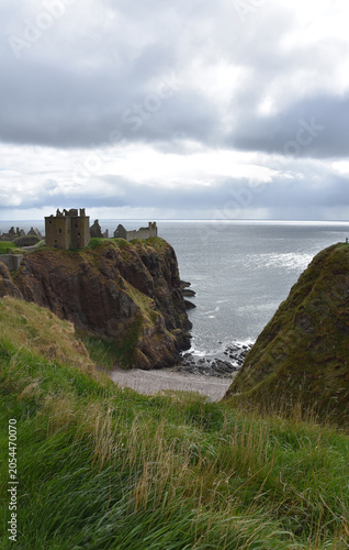 Scenic Fortress Ruins on Isolated Ocean Headland