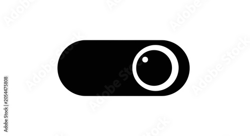 Black toggle switch button on.