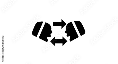 Communication exchange between two people.