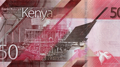 Foto Portrait from Kenya 50 Shillings 2019 Banknote