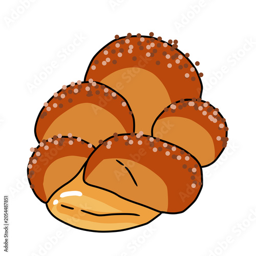 Quadro su tela bread with sesame seeds