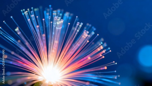 Colorful fiber optic strands