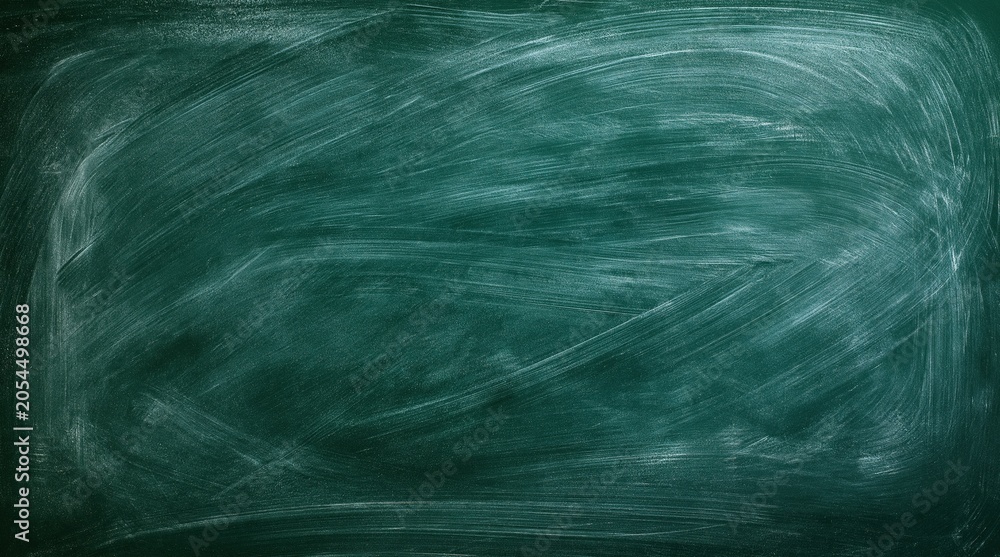 Obraz premium Green chalkboard background with faint lines and texture
