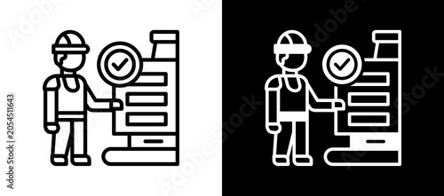 Photos Machine Check whiteblack icon