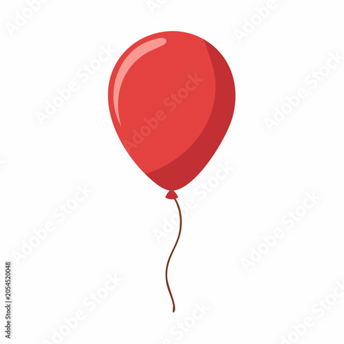 Red Balloon with String