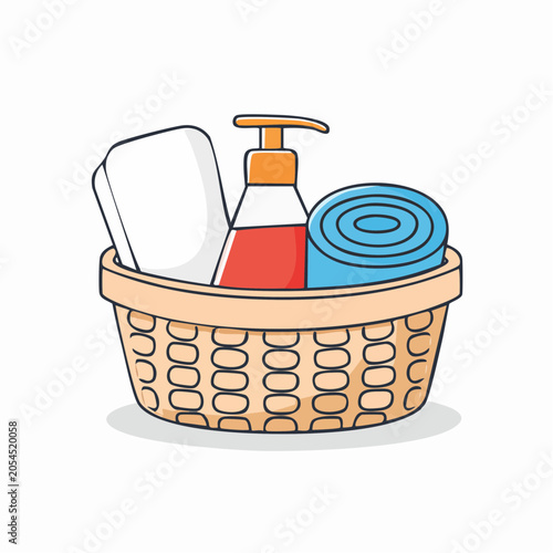 Spa Gift Basket with Soap, Towel, and Lotion