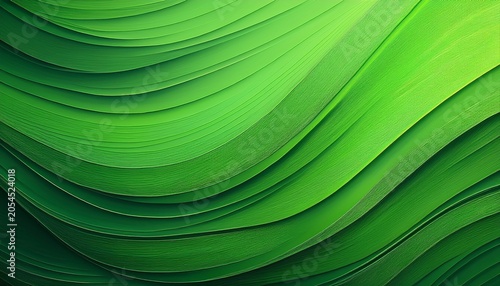 Abstract Drawing Gradient Transition From Dark Green To Light Green