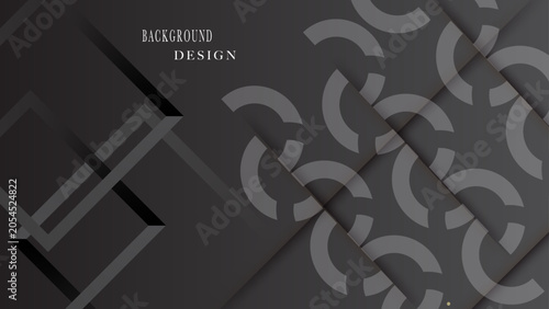 Dark grey 3d geometric abstract background