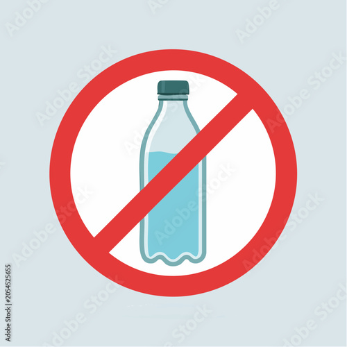 No Plastic Bottle Sign