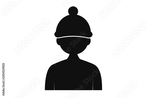 Bilde på lerret silhouette of a man