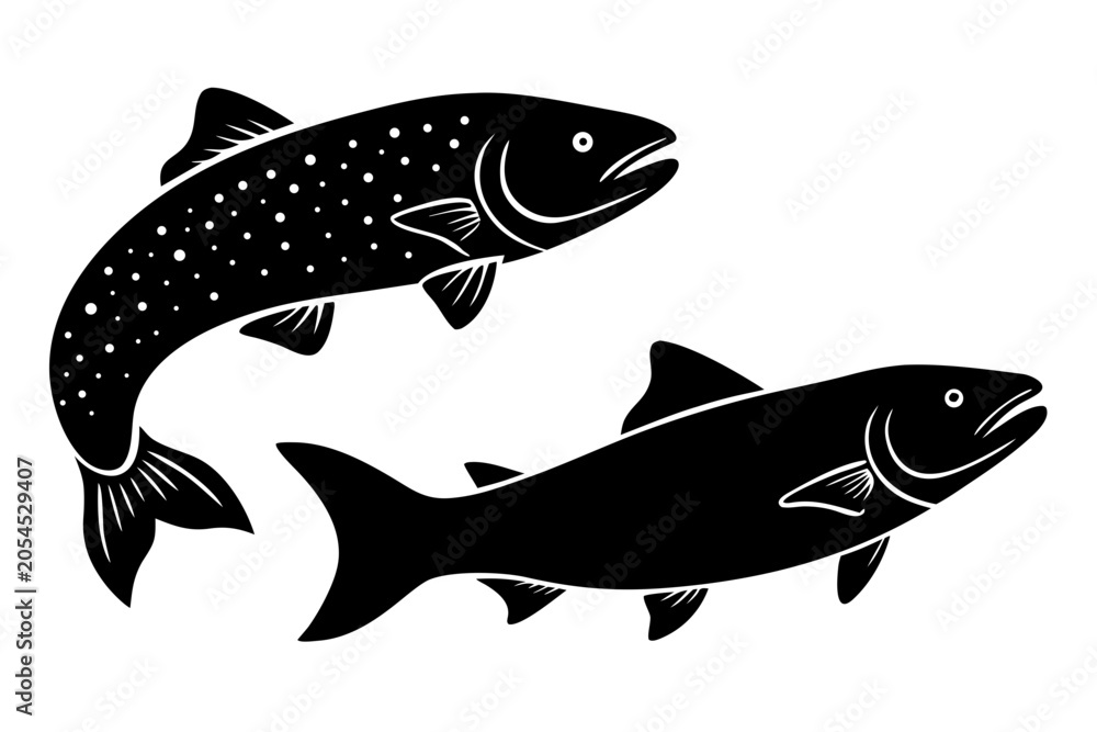Fototapeta premium vector illustration of a fish