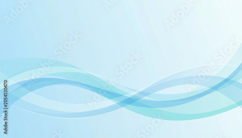 elegant infinity symbol wave in soft blue gradient medical background