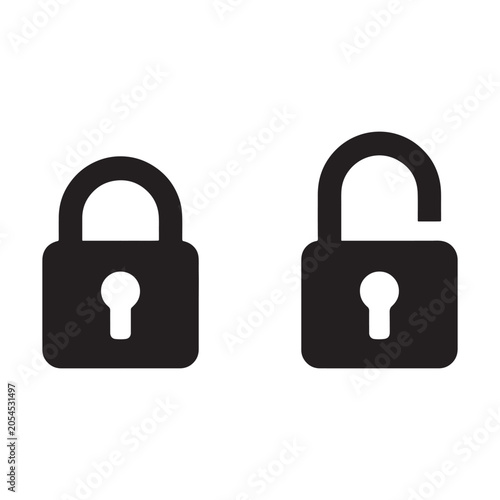 lock icon vector illustration isolated