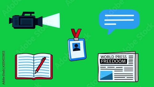 2D Animated Journalism Elements with Media Tools for Broadcasting