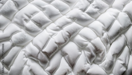 Abstract White Texture Of Mattress Bedding Or Pillow Surface Background