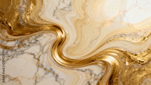 Golden marble swirl pattern
