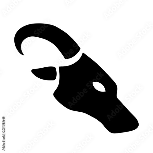 black and white goat