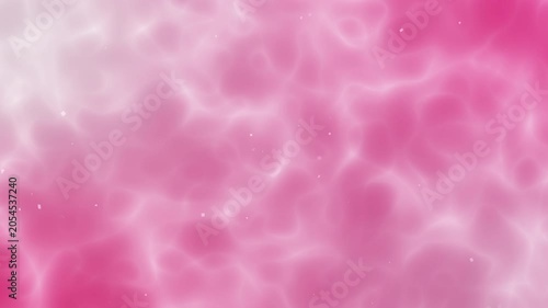 Abstract and dreamlike image of bright pink and white fluffy clouds with a hazy and ethereal texture, suitable for backgrounds and design projects.