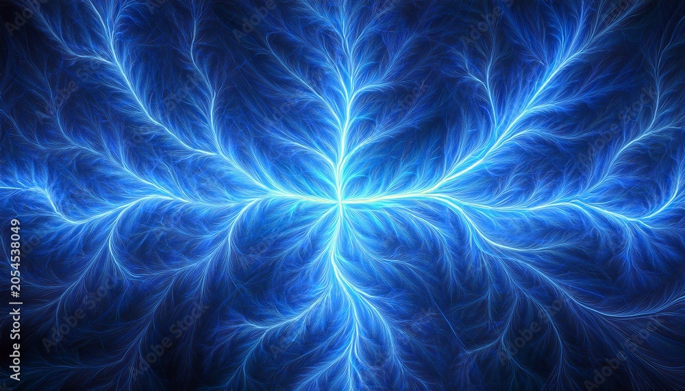 Obraz premium Blue Lightning Background