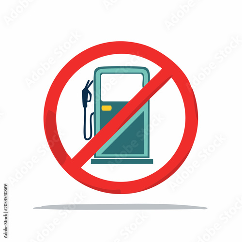 No Gas Station Sign