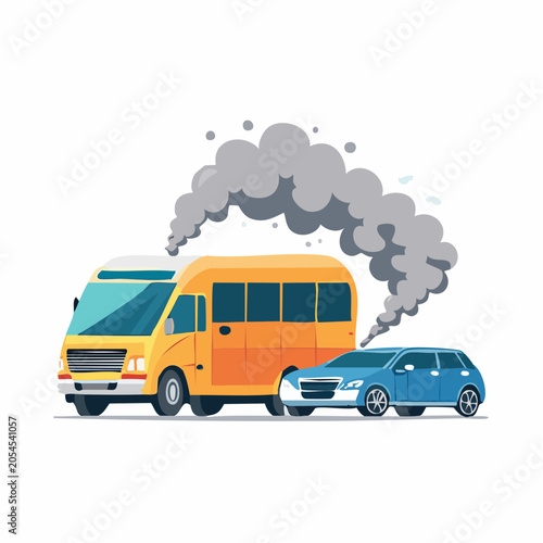 Vehicles Emitting Smoke
