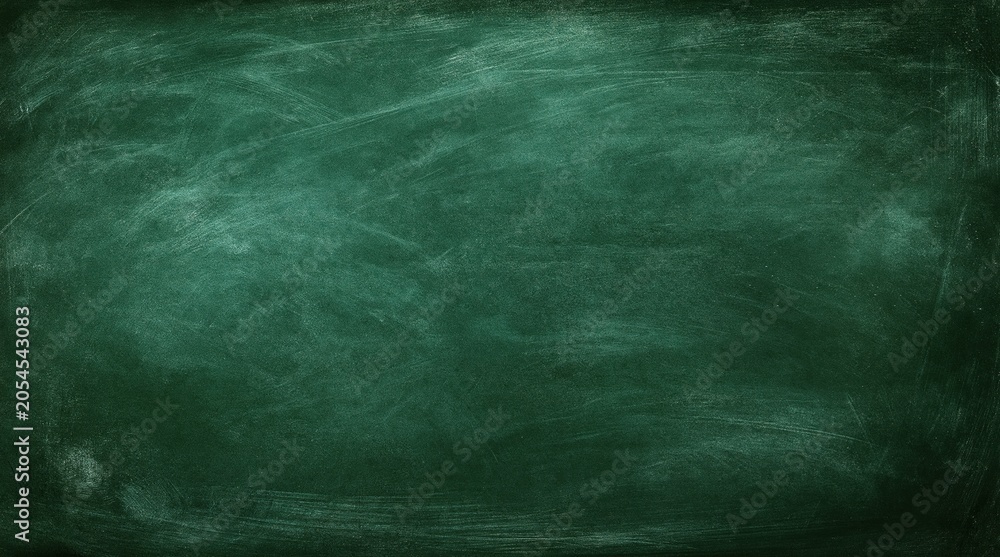 Obraz premium Green chalkboard background with subtle texture and space for text
