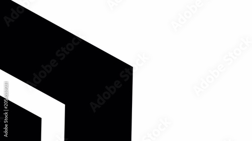 Modern Geometric Corner Frame Transition Background