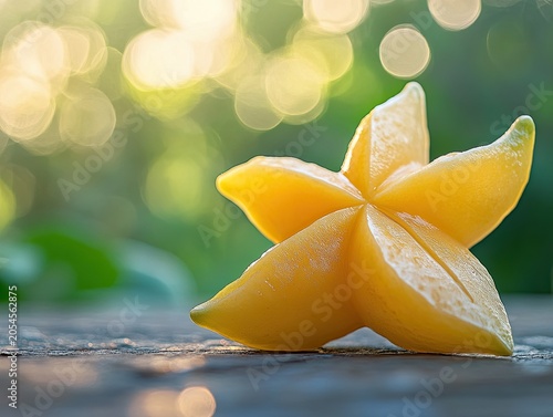 starfruit isolated on summer background