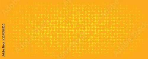 Schilderij op canvas Yellow orange halftone background