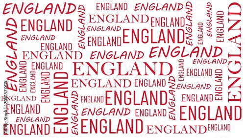 England word cloud template. Sport concept vector background