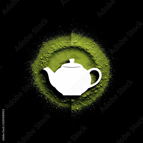 Emerald Dust & Porcelain Bloom: A Zen Tea Ceremony Render