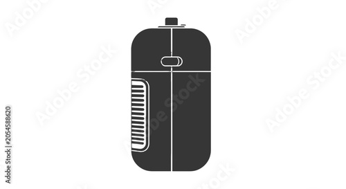 Black Portable Harmonica Musical Instrument.