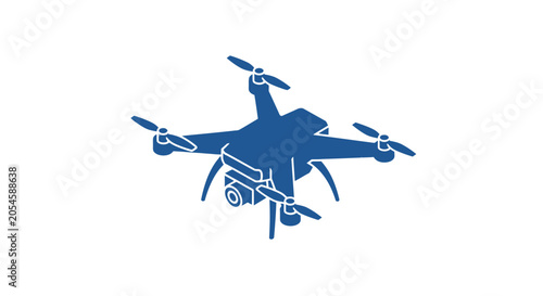 Drone Aircraft with Camera Equipment Attached.