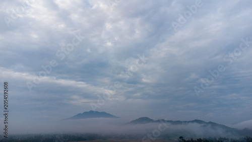time lapse clouds over the mountains