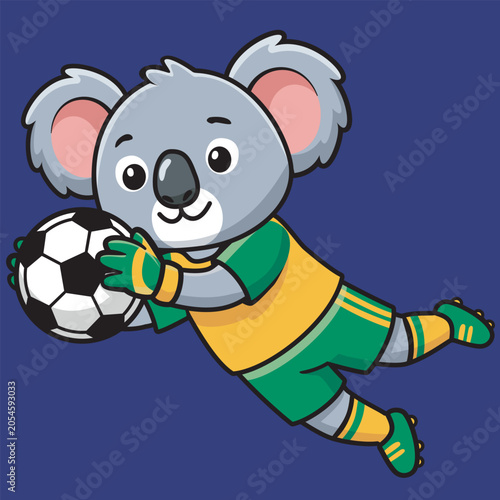 Photography Cute Animal football series: Koala from Australia