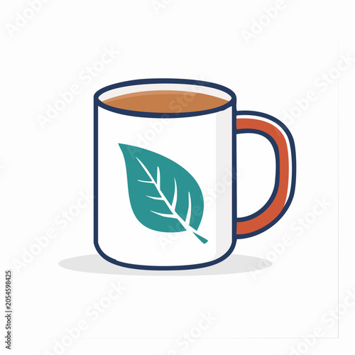 Mug with Leaf Logo