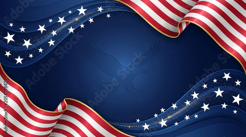 A patriotic digital background vector illustration.
