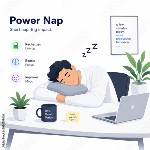 Konstfotografi Power Nap Work Break Icon