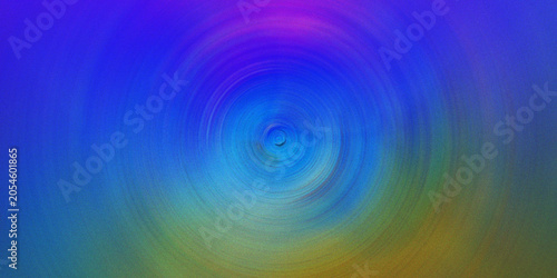 Fotografi Vibrant blue and green circular radial gradient with soft light diffusion and grainy texture for modern artistic digital graphic