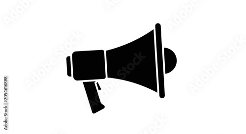 Photos Megaphone broadcasting a loud message acts as a powerful symbol for public announcements, protest movements, and effective communication strategies