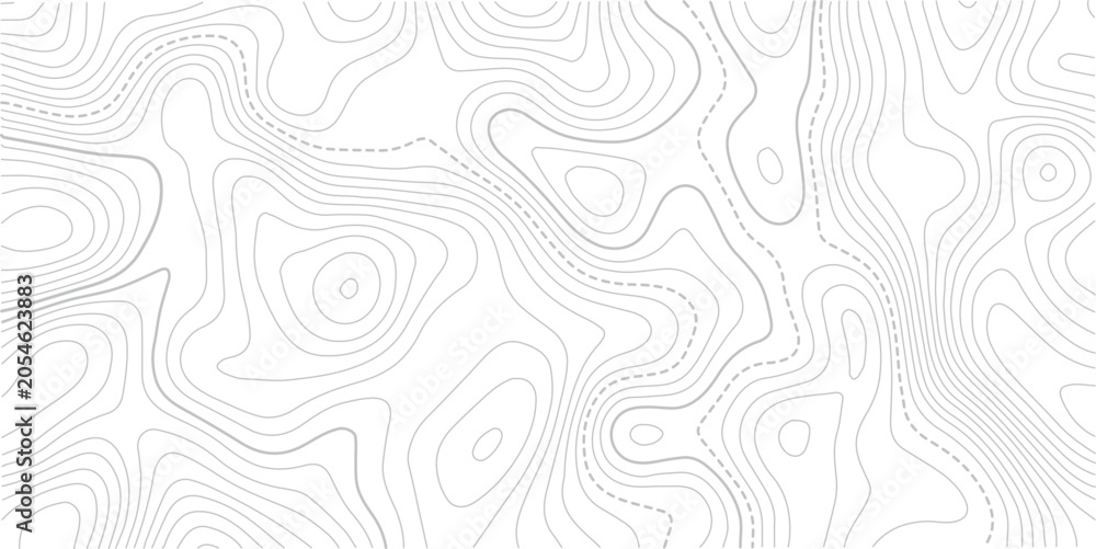 Fototapeta premium Transparent PNG Topographic line map. Modern design with White background with topographic wavy pattern design.paper texture Imitation of a geographical map shades.