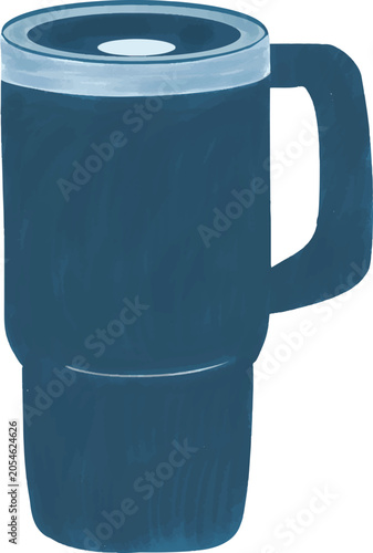 Принти на полотні Travel Coffee Mug Tumbler Thermos Cup Hot Drink Flask Insulated Beverage Contain